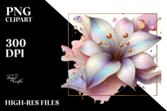 Abstract Pastel Glossy Lily, 20 oz Tumbler Product Image 2