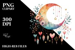 Colorful Watercolor Digital Painting with Very Simple Cute Product Image 2