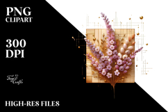 Abstract Heather Stained PNG Product Image 2