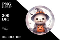 Cute Baby Seal for Halloween PNG Product Image 2