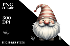Enchanted Funny Gnome Watercolor PNG Product Image 2