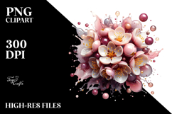 Abstract Cherry Blossom PNG Product Image 2