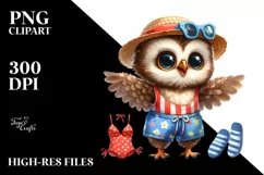 Funny Baby Owl Proud Goofy Teeth Clipart Product Image 3