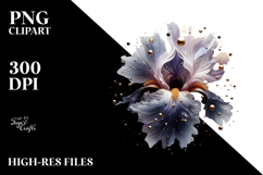 Glossy Iris Abstract, High-Res PNG Product Image 2