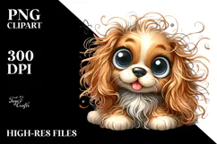 Cute Cocker Spaniel Puppy, Transparent PNG Product Image 2