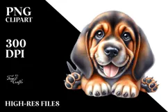 Happy Baby Bloodhound PNG Product Image 2