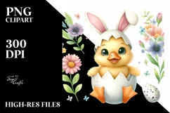 Watercolor Colorful Easter Clipart |T-shirt, Mug, Tumbler Product Image 3