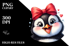 Penguin Portrait with Bow Product Image 2