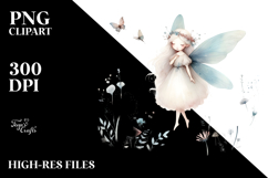 Washed Watercolor Boho Fairy PNG Product Image 2