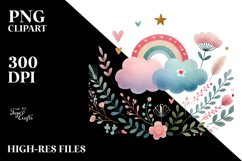 Colorful Watercolor Digital Painting with Very Simple Cute Product Image 2