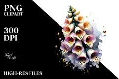 Abstract Golden Foxglove PNG Product Image 2