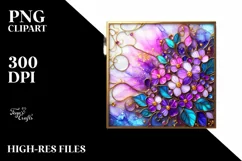 Watercolor Luxury Flower Splash Clipart Product Image 1