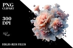 Colorful Carnation Splash | Sublimation | Clipart Product Image 1