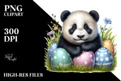Baby Panda in Grass, PNG Product Image 2