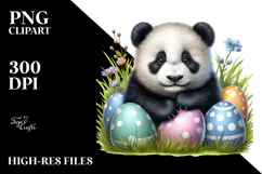 Baby Panda in Grass, PNG Product Image 2