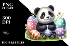 Baby Panda in Grass, PNG Product Image 2