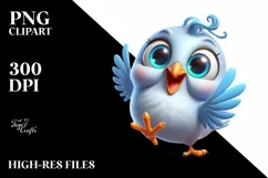 Colorful Baby Dove Dancing | Sublimation | Clipart Product Image 3