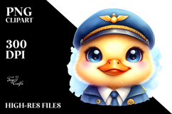 Crazy Eyes Baby Duck, PNG Product Image 2