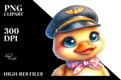 Crazy Eyes Baby Duck, PNG Product Image 2