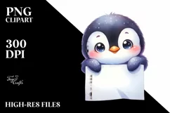 Colorful Baby Penguin Clipart Product Image 1