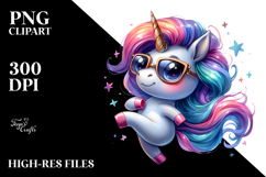 Cute Unicorn, Vibrant PNG Product Image 2