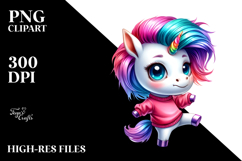 Cute Unicorn, Vibrant PNG Product Image 2
