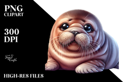 Baby Walrus, PNG Product Image 2