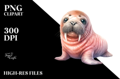 Baby Walrus, PNG Product Image 2
