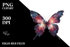 Colorful Butterfly Silhouettes PNG Product Image 2