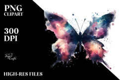 Grunge Butterfly, Silhouettes PNG Product Image 2