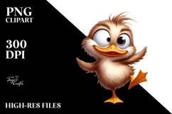 Silly Cartoon Duck with Expression Product Image 2