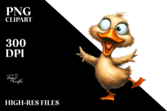 Whimsical Cartoon Duck PNG Product Image 2