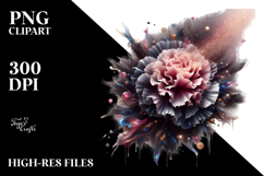 Glossy Carnation | Abstract Clipart Product Image 2