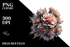 Glossy Carnation | Abstract Clipart Product Image 2