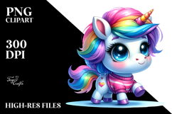 Unique Baby Unicorn PNG Product Image 2