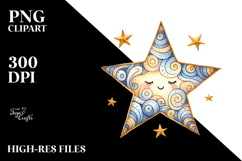 Simple Whimsical Star, Transparent PNG Product Image 2