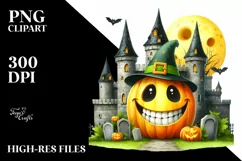 Funny Haloween Castle Goofy Smile | Clipart Product Image 1