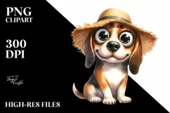Sitting Dog with Confused Eyes | Sublimation | Clipart Product Image 3