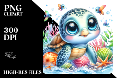 Energic Baby Turtle PNG Product Image 2