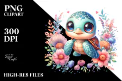 Monkey Made of Flowers, Transparent PNG Product Image 2