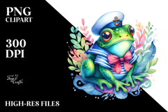 Vibrant Whimsical Frog Sailor Suit Product Image 2
