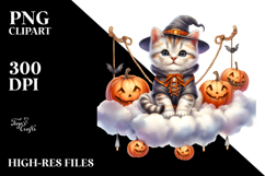 Kitten on Cloud, Transparent PNG Product Image 2