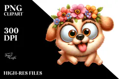 Cute Dog with Bandana, Transparent PNG Product Image 2