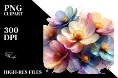 Abstract Anemone in Transparent , PNG Product Image 3