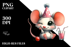 Party Hat Mouse PNG Product Image 2