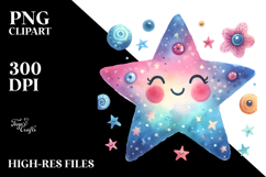 Simple Whimsical Star, Transparent PNG Product Image 2