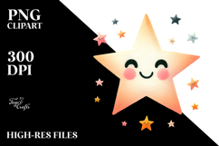 Simple Whimsical Star, Transparent PNG Product Image 2