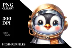 cute baby penguin with hat and sunglasses, High-Res PNG Product Image 2