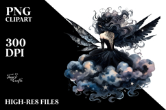 Gothic Fairy on Star PNG Product Image 2