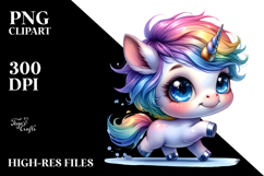 Baby Unicorn Cool Haircut PNG Product Image 2